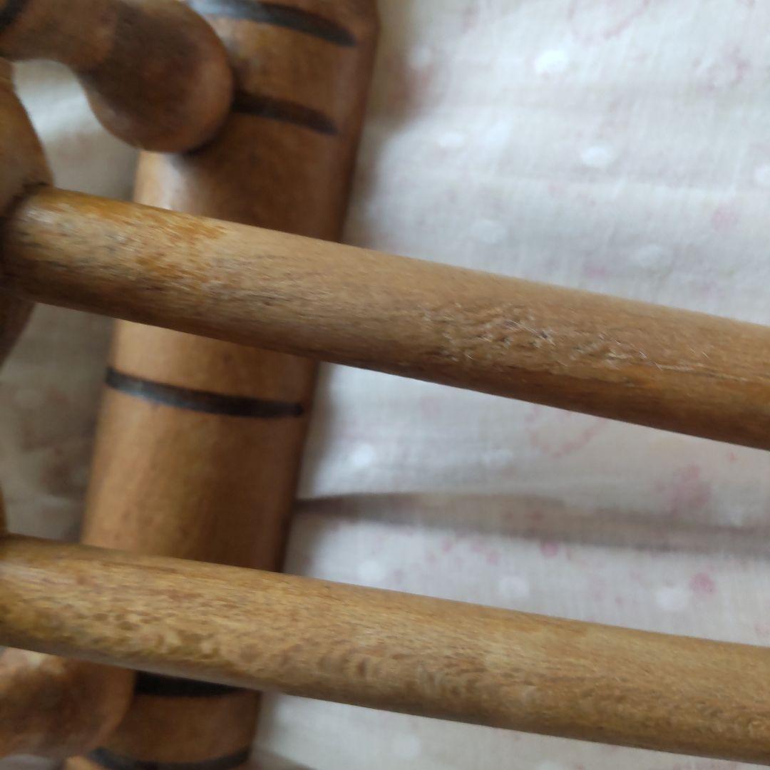 フランス　アンティーク　キッチン　リネンハンガー　バンブーハンガー