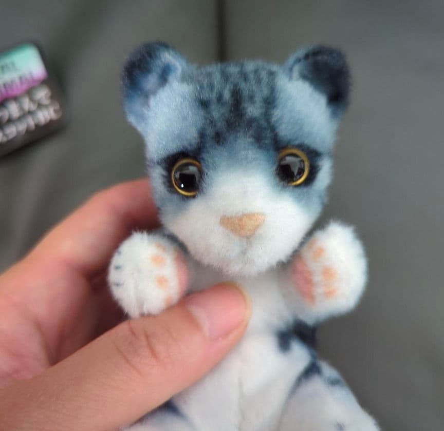 猫 つまんで マスコット ボールチェーン リアルアニマル とら猫 シャム猫