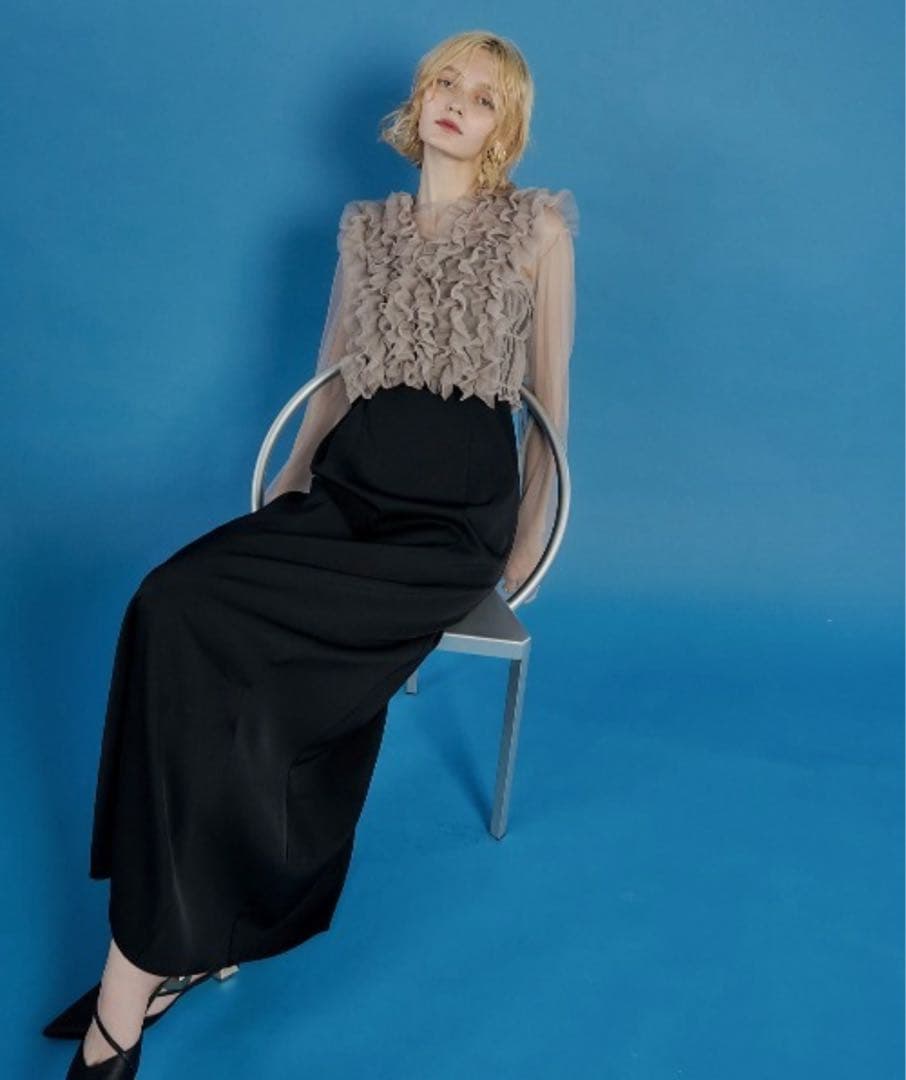 et.UNiVER ♡ Many way frill dress M ブラック