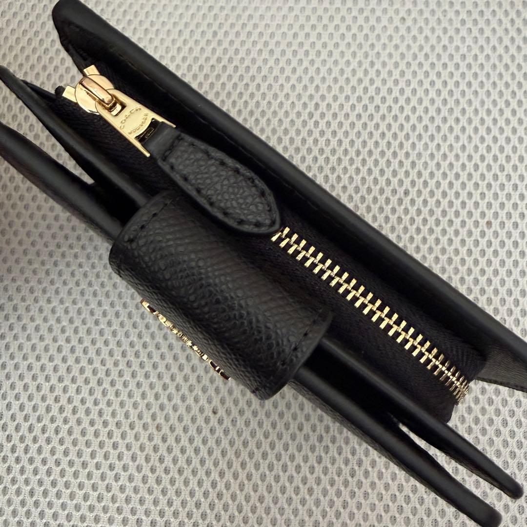 リ*マ様 コーチ COACH ミディアムコーナージップウォレット 6390 ブラ