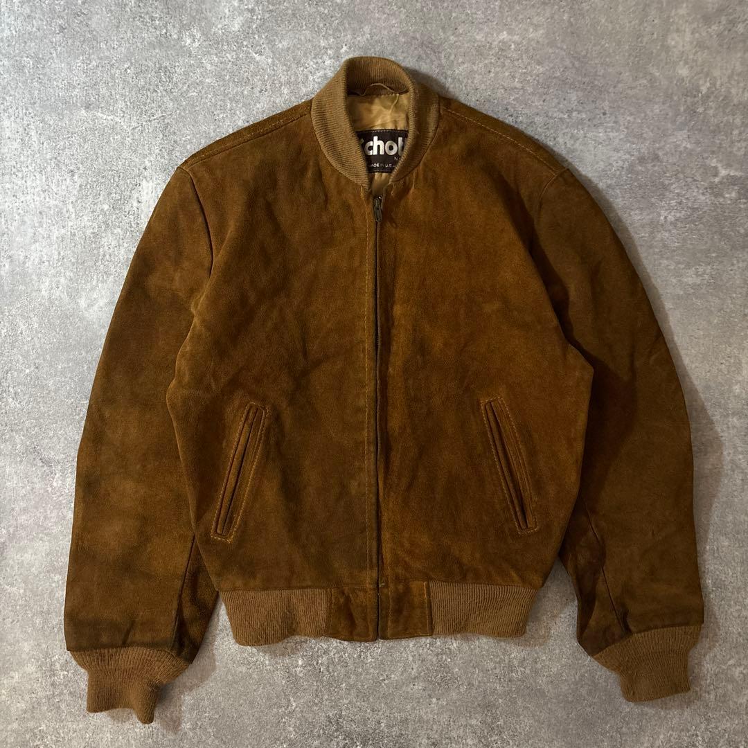 OLD Schott 80s USA製　レザージャケット　ブルゾン　スエード