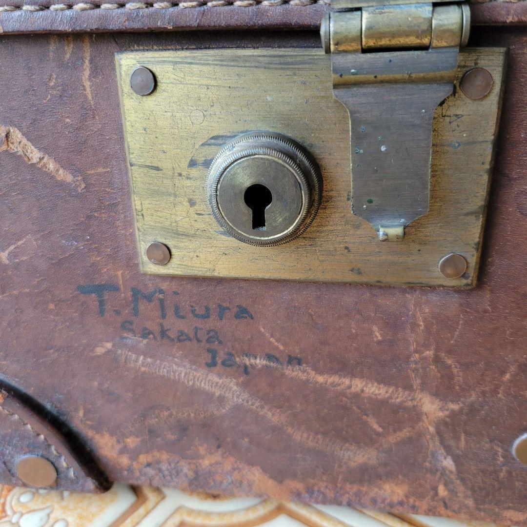 k*読様 ヴィンテージ　レザー　本革　トランクケース　ビッグサイズ