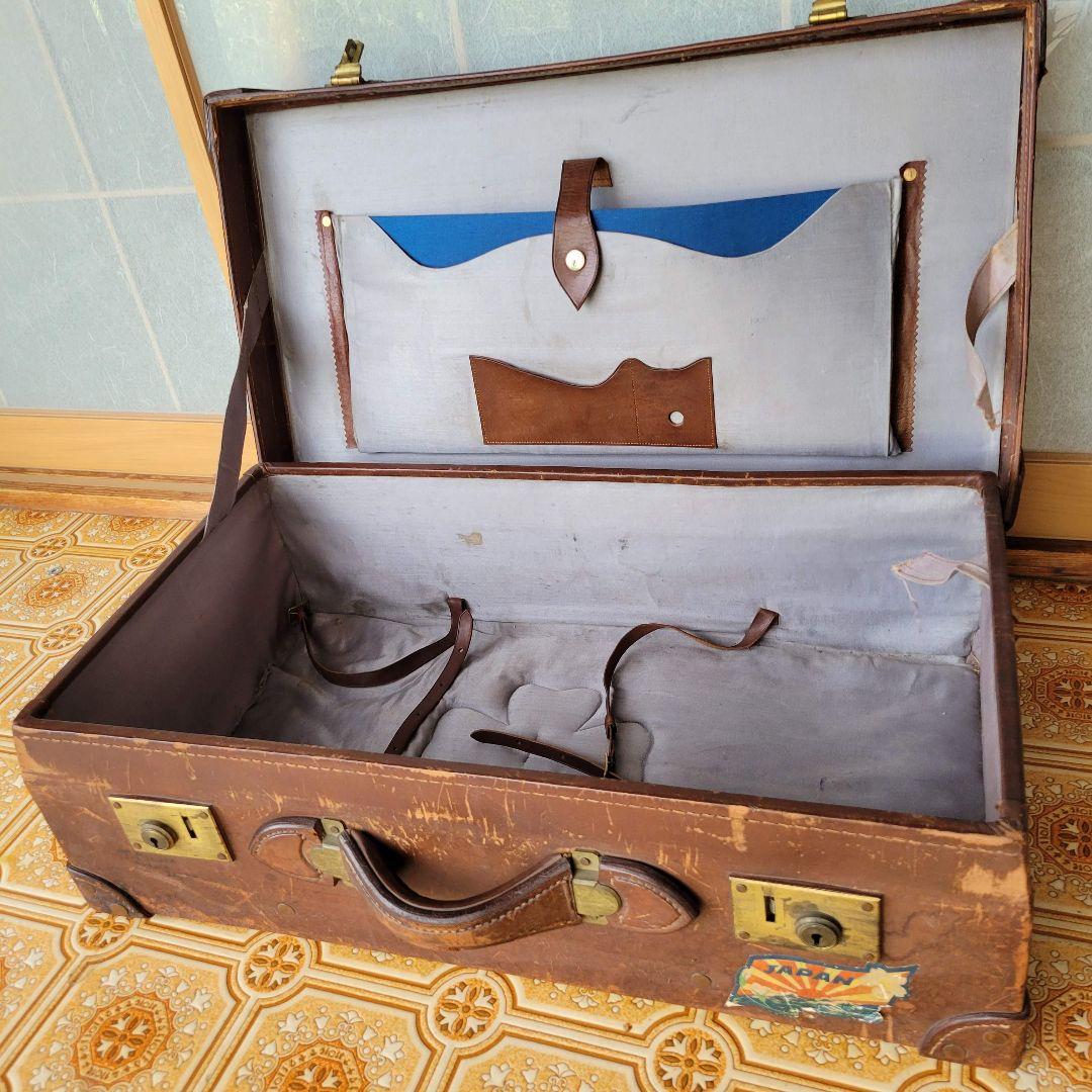 k*読様 ヴィンテージ　レザー　本革　トランクケース　ビッグサイズ