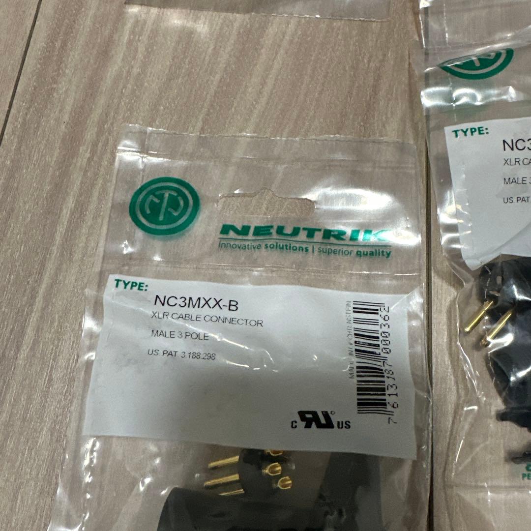 NEUTRIK NC3MXX-B XLRコネクタ 10個セット