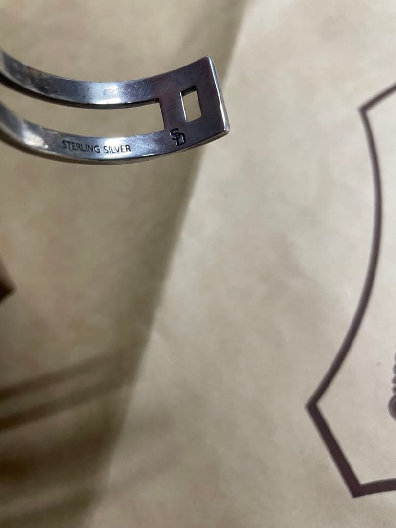 スタンダードカリフォルニア×ラリースミススターリングシルバーダブルバングル