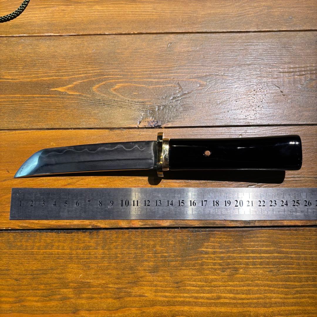 日本刀残欠クラフトナイフNo.81 久次 黒鞘