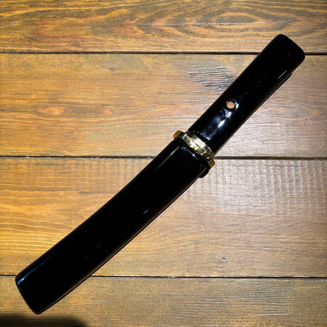 日本刀残欠クラフトナイフNo.81 久次 黒鞘