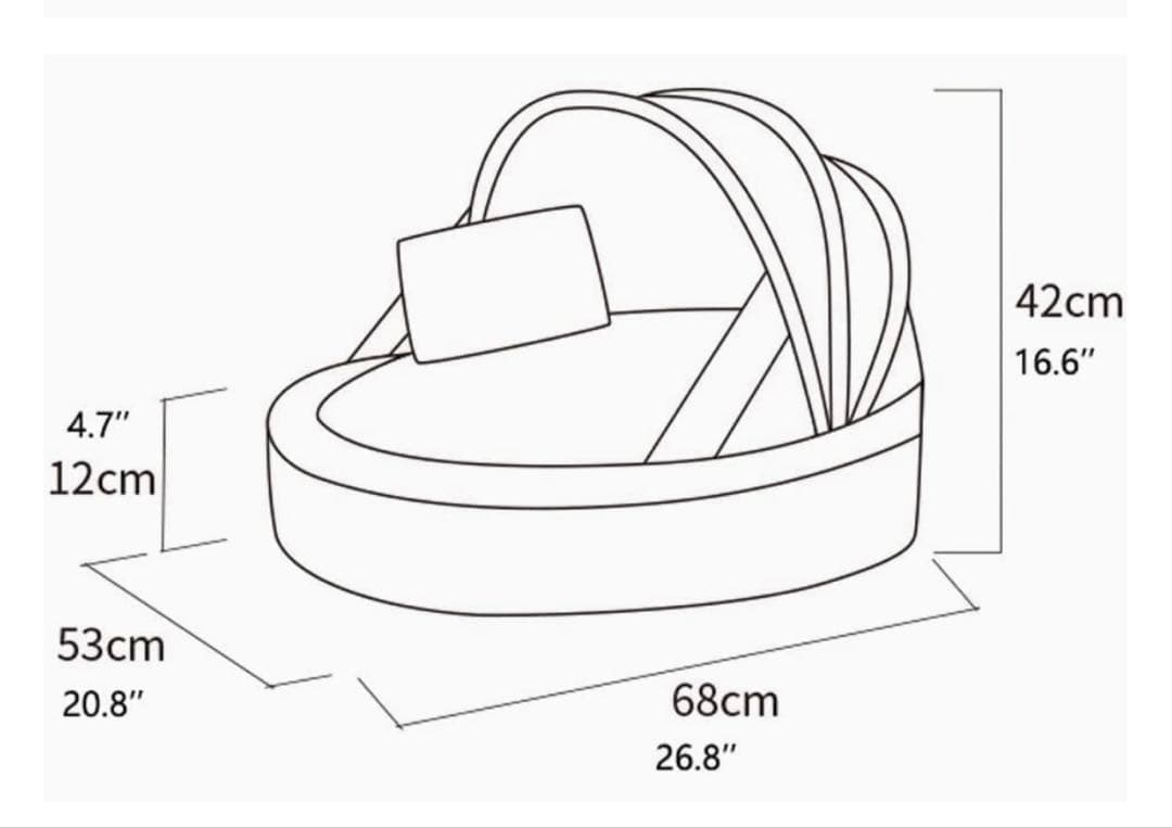 ルイスドッグ Louisdog ベッド 犬用 フリル付き ドーム型 屋根付き