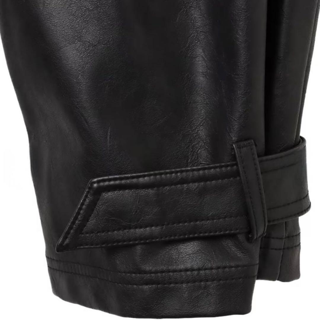 【男女兼用】新品28 Adidas adilenium ビンテージ レザーパンツ