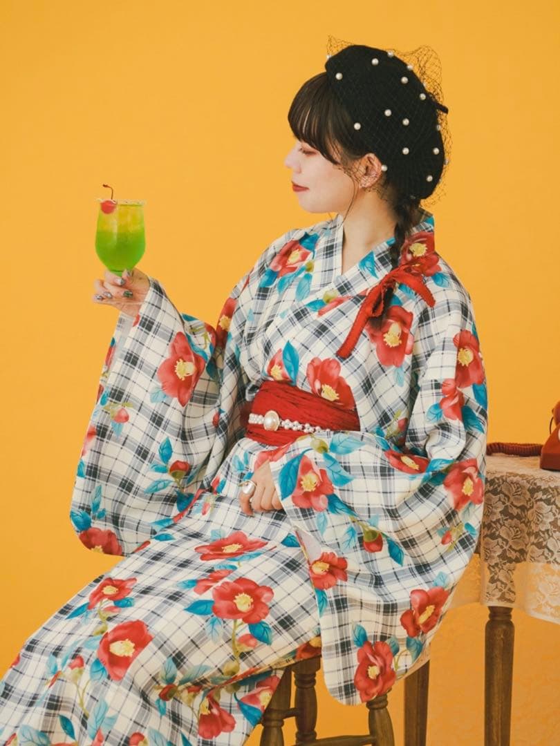 kutir 【クティールとレトロ】2wayレトロ浴衣セット