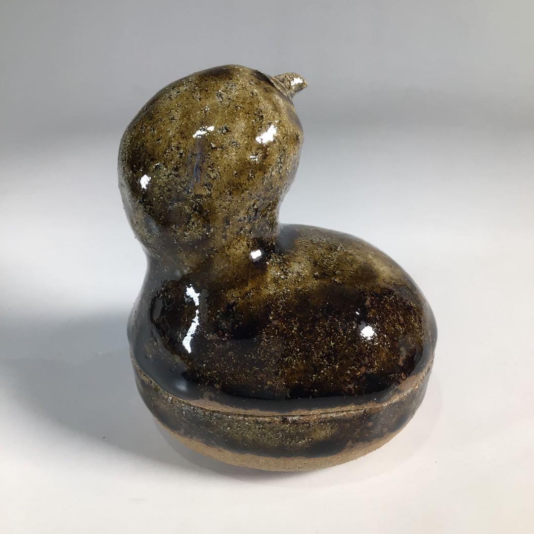 Ｎ２８１　香合　『徳澤守俊造』『久田宗也　尋牛斎　箱書』『瓢香合』　共箱　茶道具