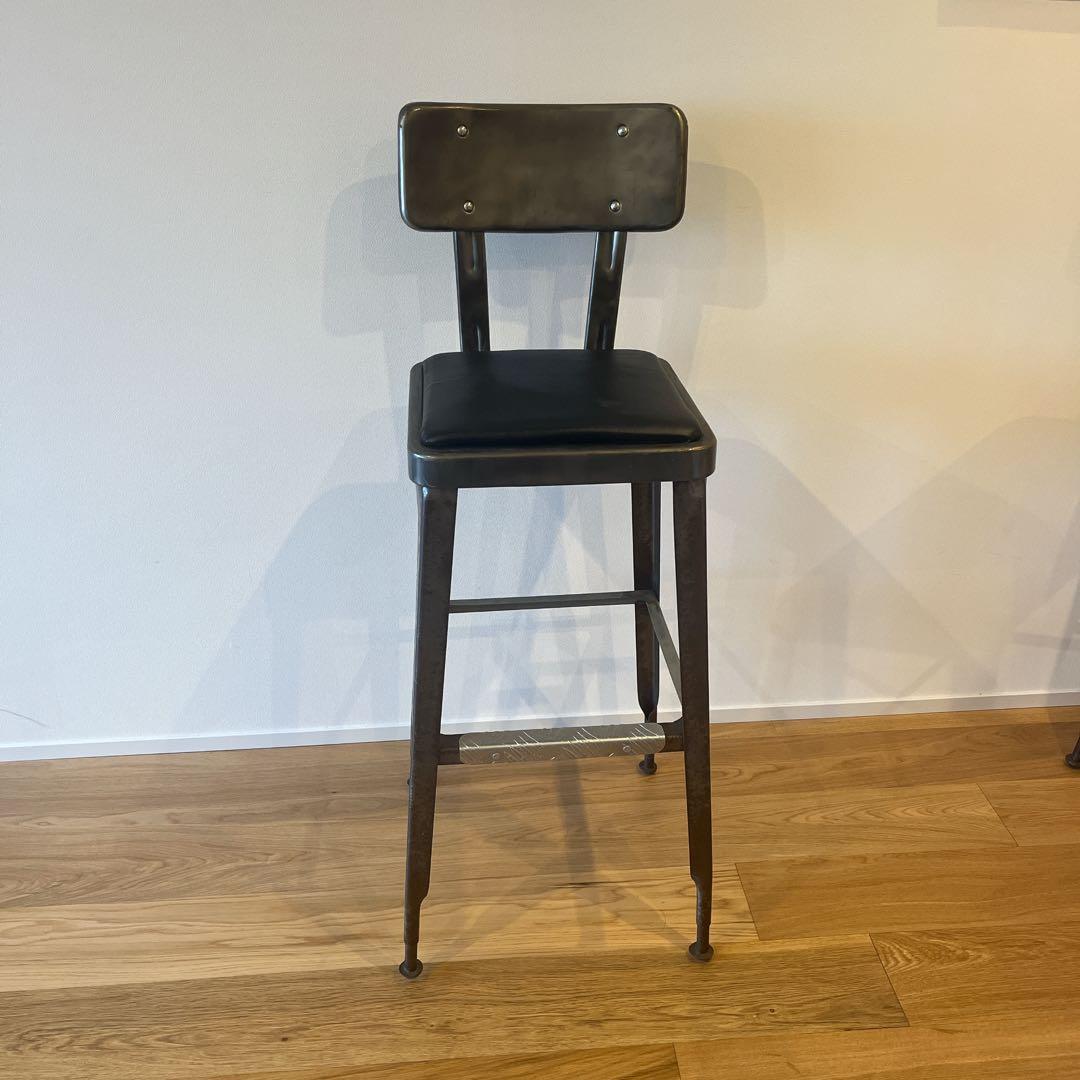 【2脚】DULTON バーチェア 100-213ガルバリウム合金 アンティーク