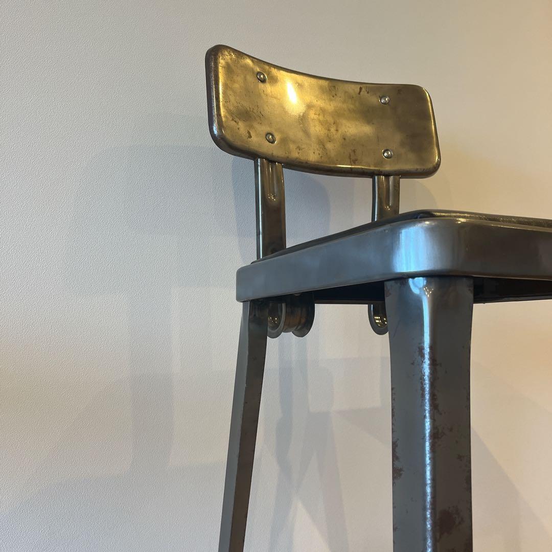 【2脚】DULTON バーチェア 100-213ガルバリウム合金 アンティーク