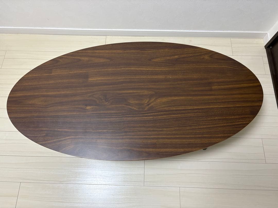 楕円形こたつ オールナット 120×60 ※布団は別売りです