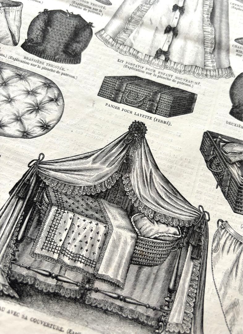 専用　フランス　アンティーク　ファッション雑誌　1869年　年鑑本　モード　洋書