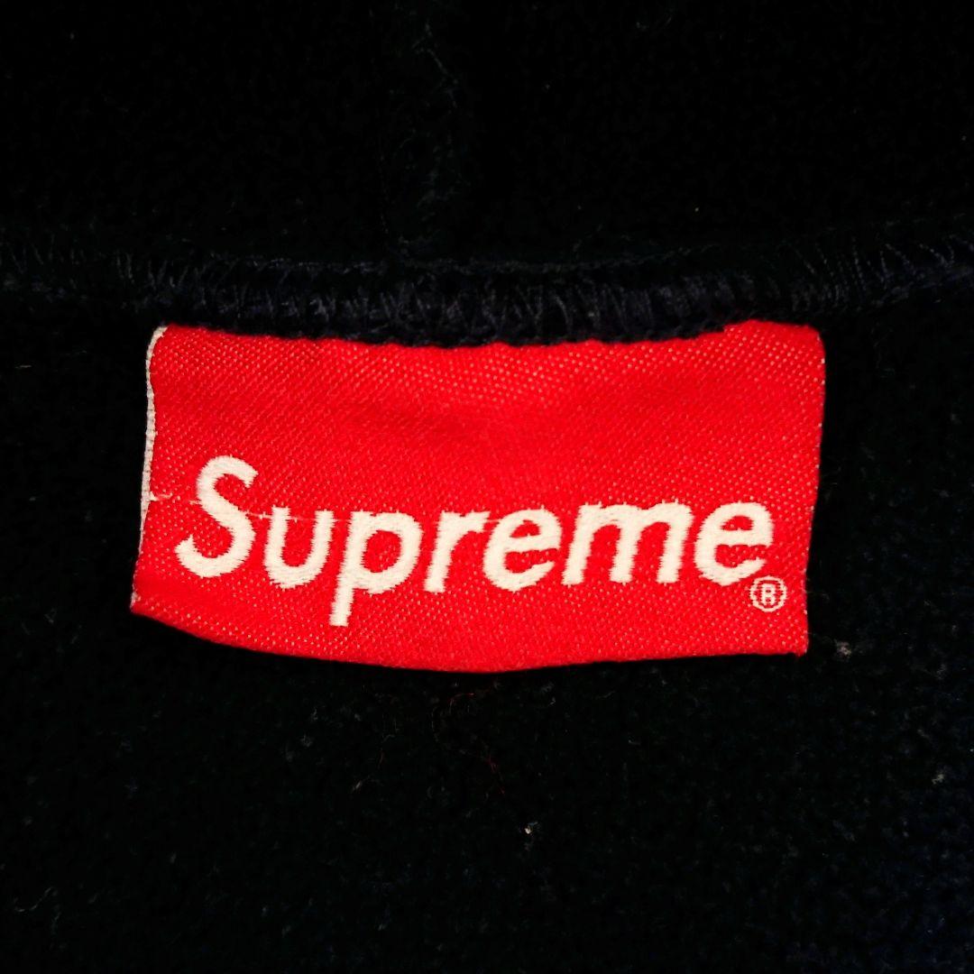 希少 シュプリーム スモールボックス 刺繍ロゴ ポーラテック フリース パーカー