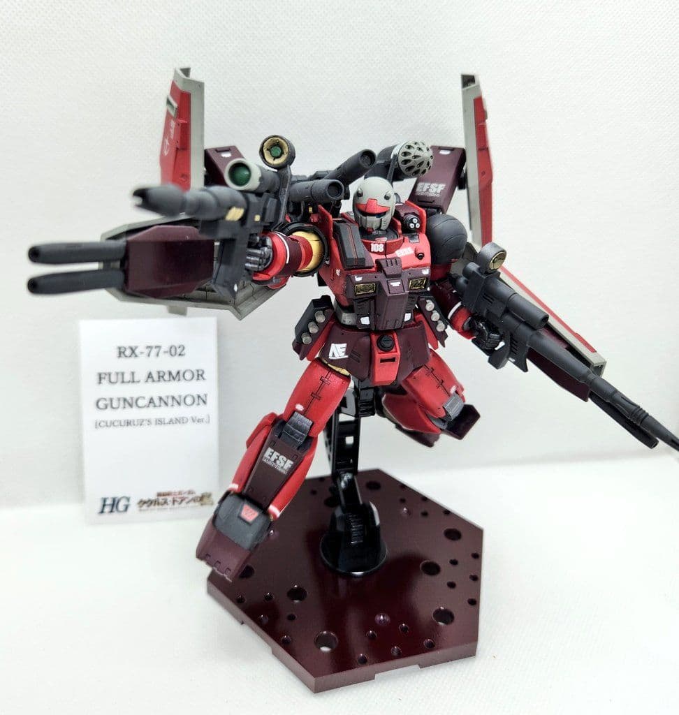 ミ*ノ様 1/144　フルアーマーガンキャノン(ククルスドアンの島Ver.