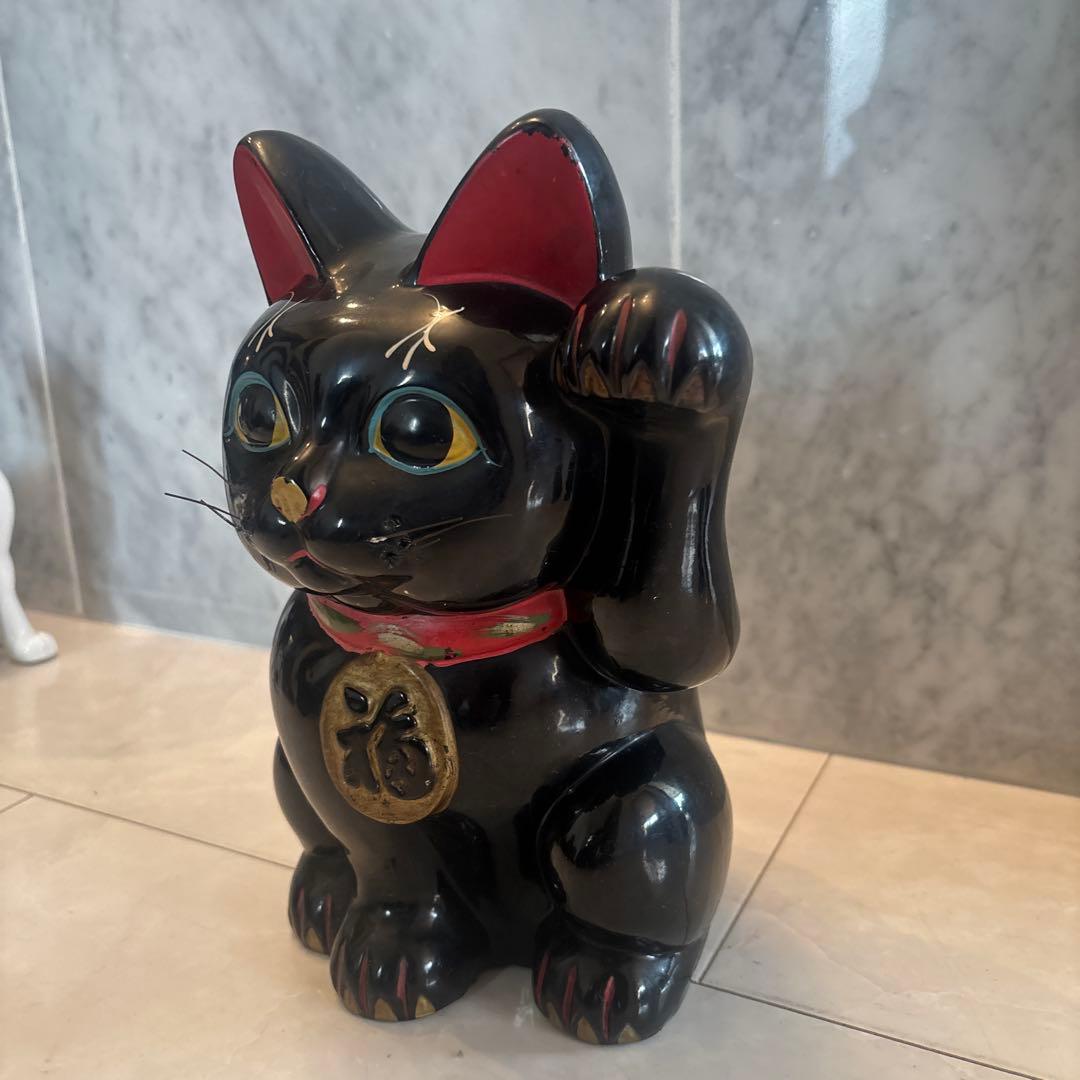 1920-30年代アンティークまつ毛が特徴的で妖艶な瞳も美しい雰囲気抜群の招き猫