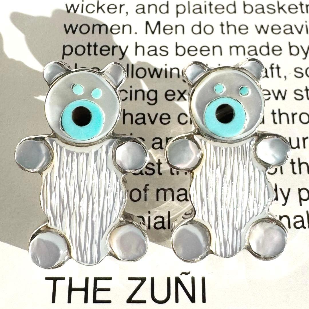 1990's ヴィンテージ　Ernest Leekela　テディベアー　ピアス