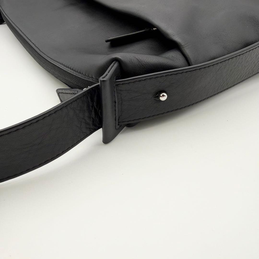 【極美品】ear PAPILLONNER 2WAYレザーショルダーバッグブラック