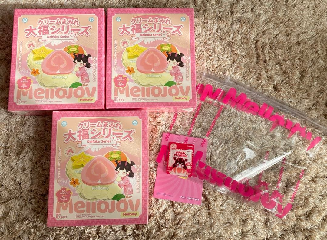 メロジョイ mellojoy スクイーズ 大福 3個 未開封