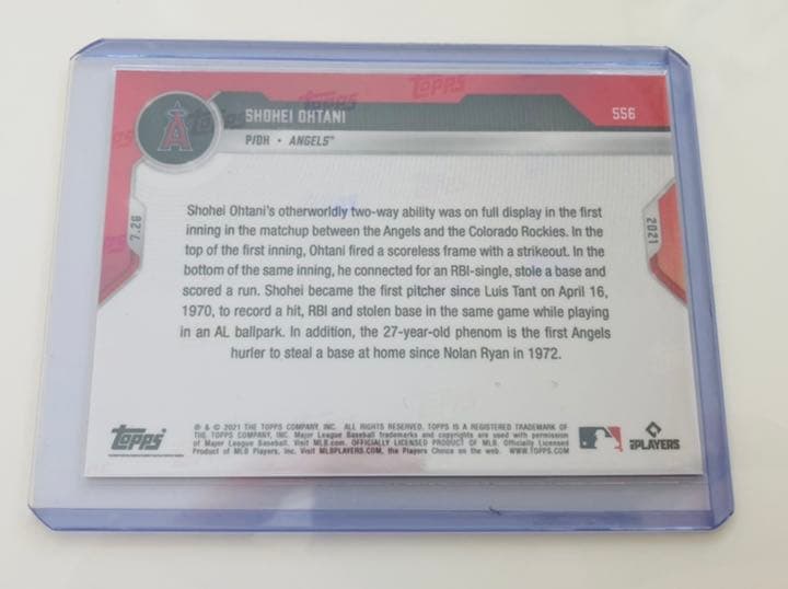 Topps 大谷翔平 二刀流 1イニング記録 カード