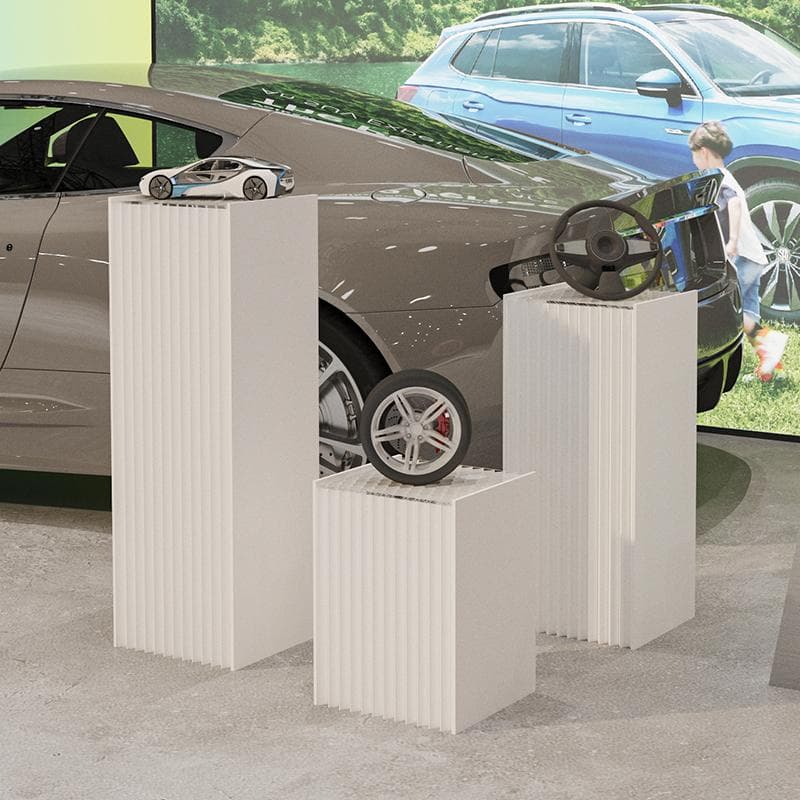 ディスプレイスタンド高さ58㎝長さ50㎝展示台 陳列台 組立不要 展示会イベント