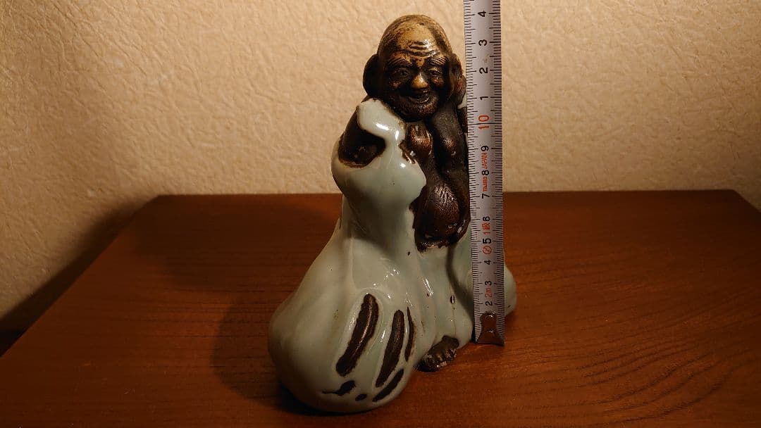 青磁　李朝　だるま　蘇山　諏訪蘇山　蔵出し　アンティーク青磁　１客