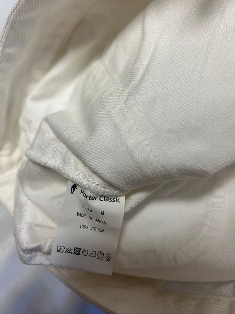 Porter Classic gene kelly chinos ホワイト チノ