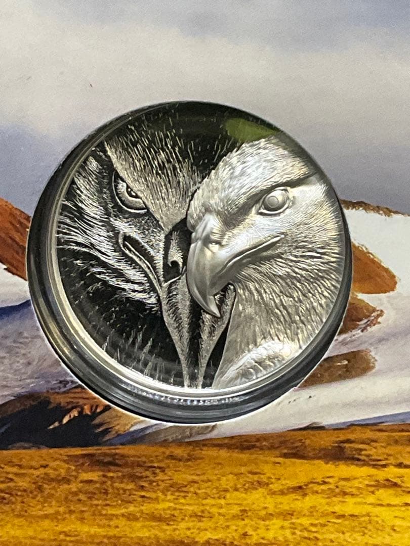 2020年第一作　モンゴル Majestic Eagle プルーフ銀貨