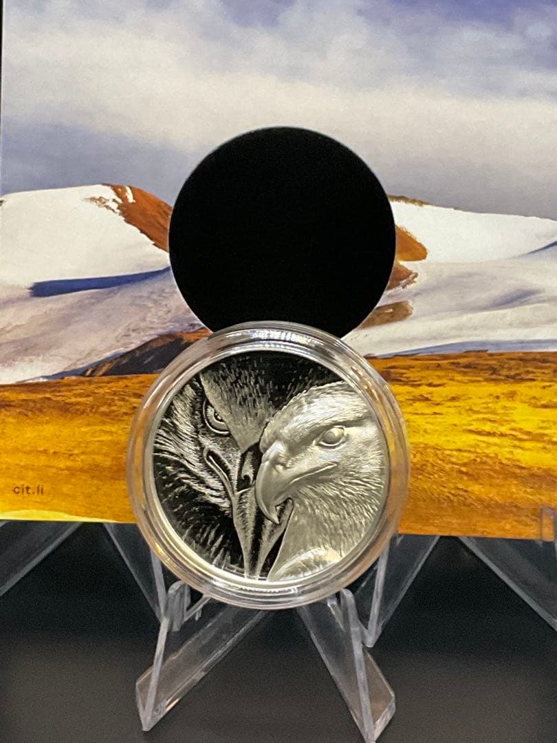 2020年第一作　モンゴル Majestic Eagle プルーフ銀貨