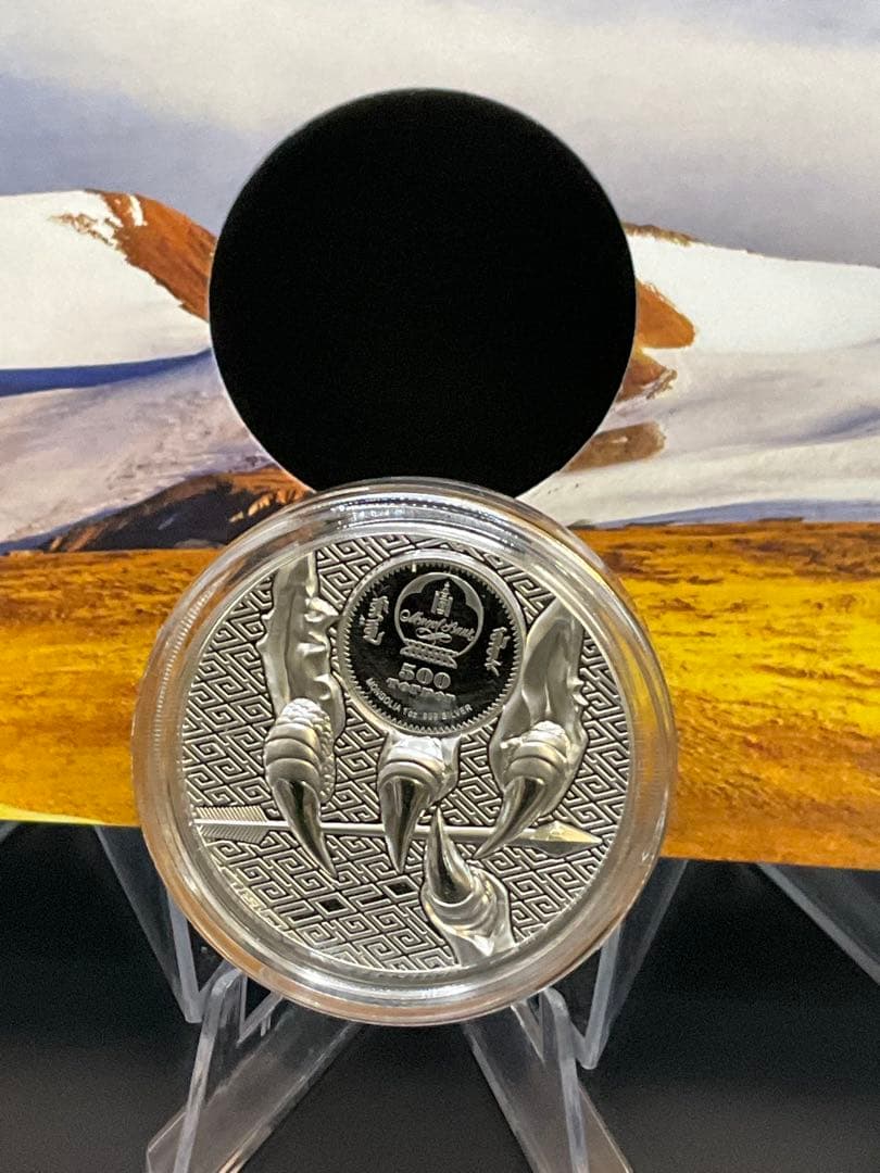 2020年第一作　モンゴル Majestic Eagle プルーフ銀貨