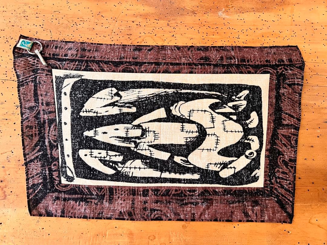 Nemeth ネメス:滲み抜染&着抜プリントバンダナ:ベルトループ装着可:美品