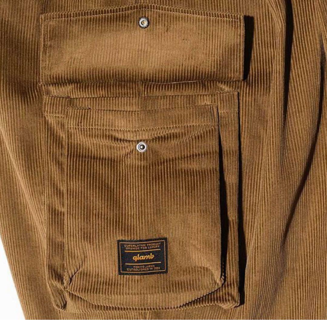 glamb グラム Corduroy Deformed Pants L ブラウン