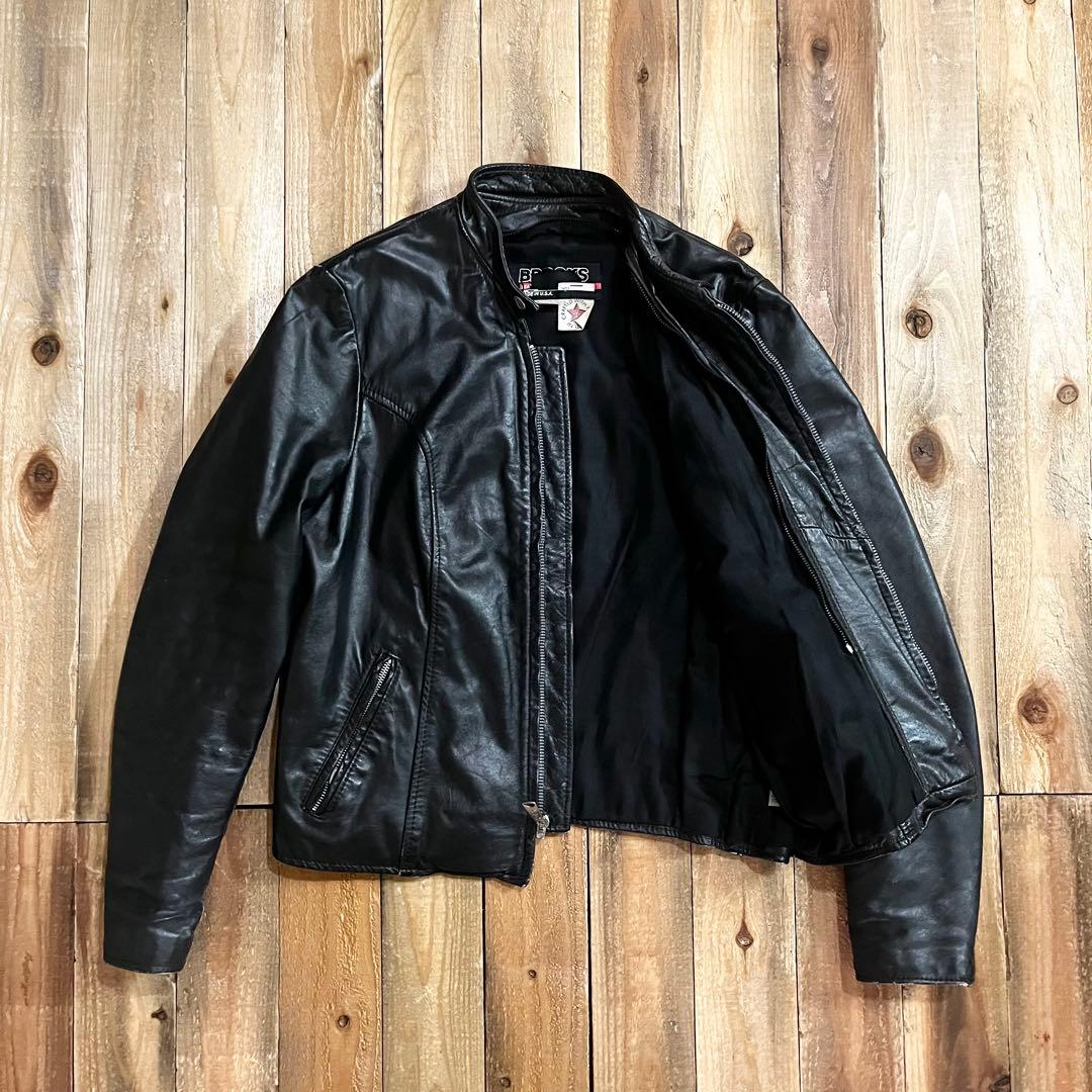 70s BROOKS シングルライダース サイズ36 USA製 70年代