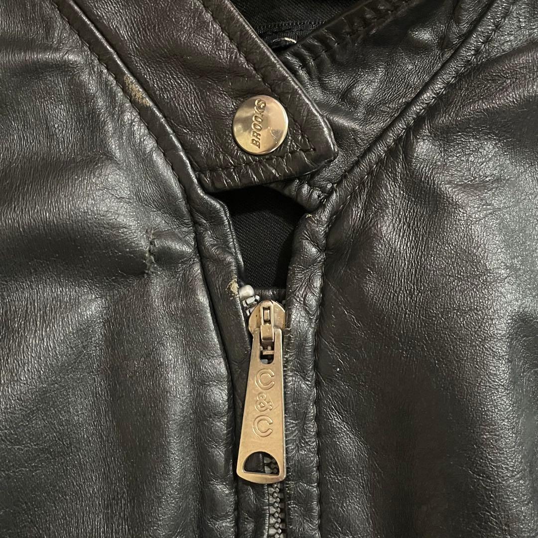 70s BROOKS シングルライダース サイズ36 USA製 70年代