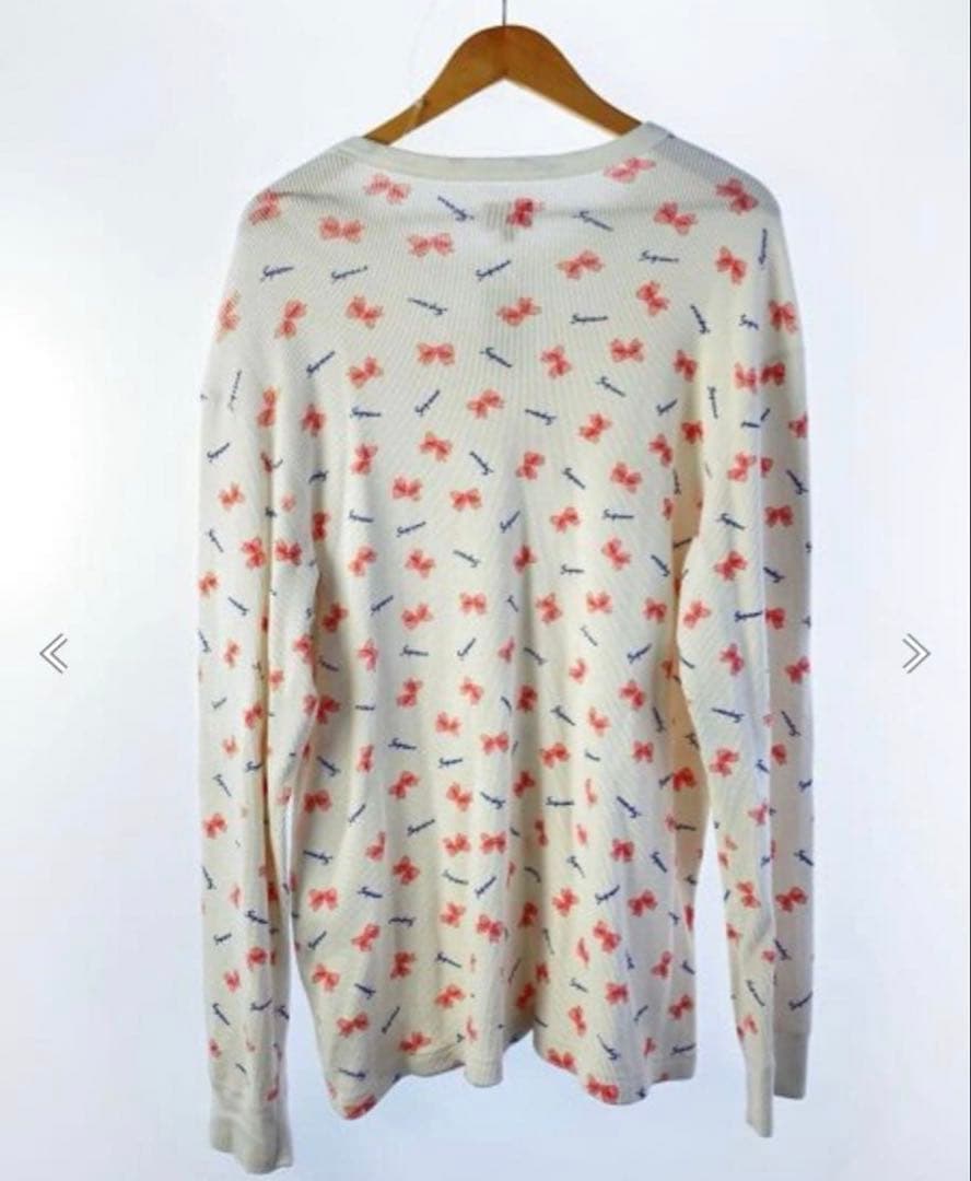 supreme サーマル　リボン　tシャツ ポーカーズ　つかさ着用　長袖