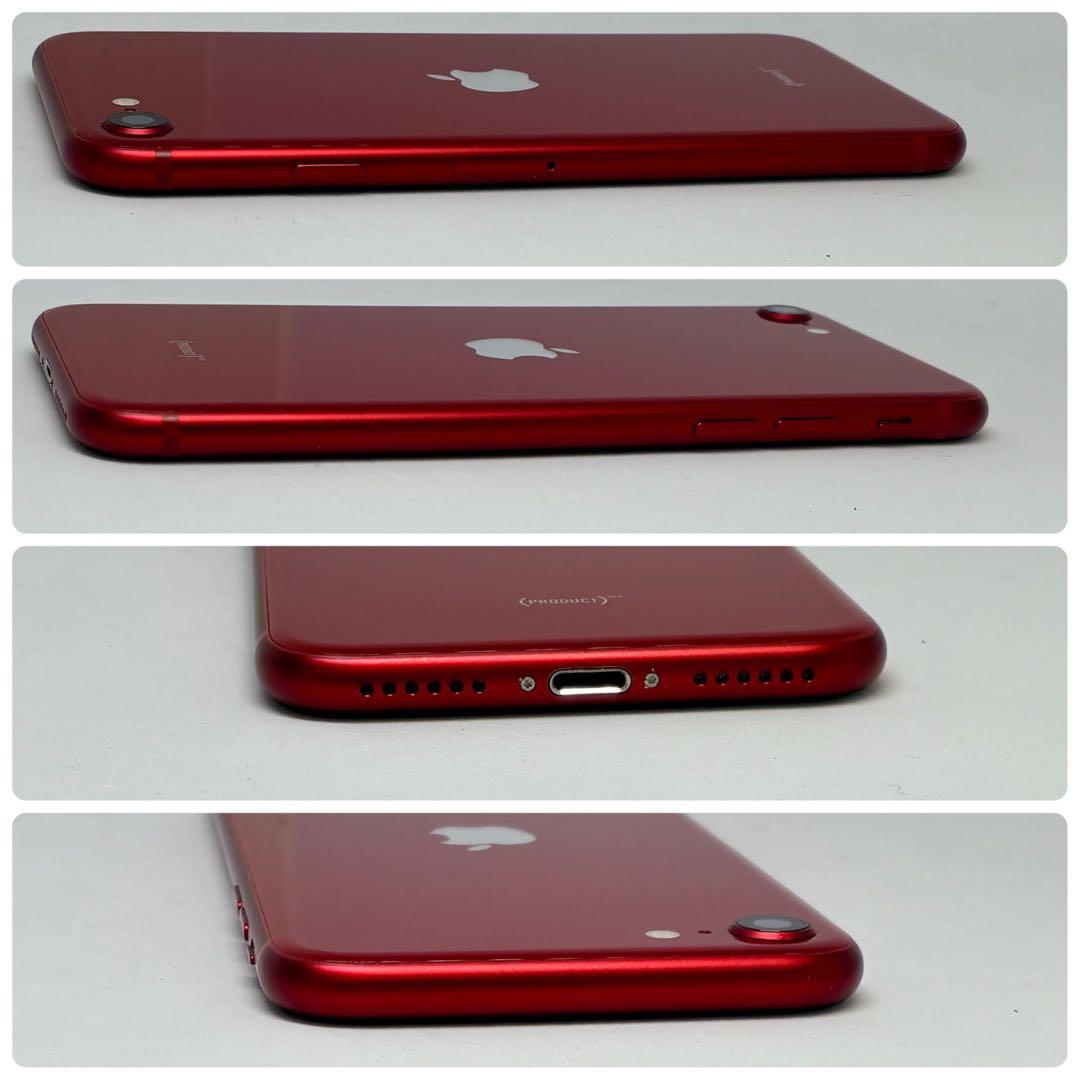 413美品【電池新品100％表示】iPhone SE3 128GB レッド