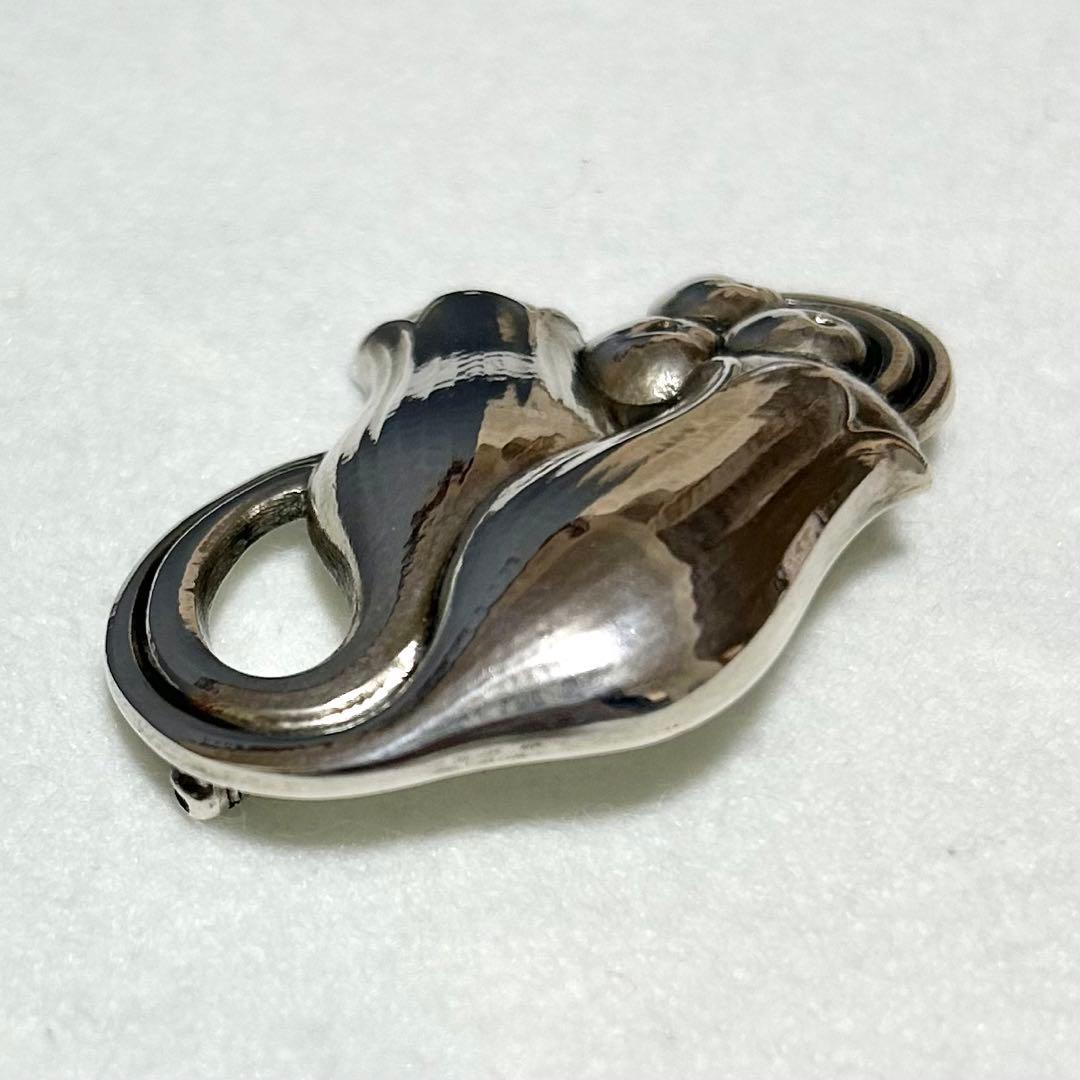   ジョージジェンセン　チューリップ ブローチ シルバー