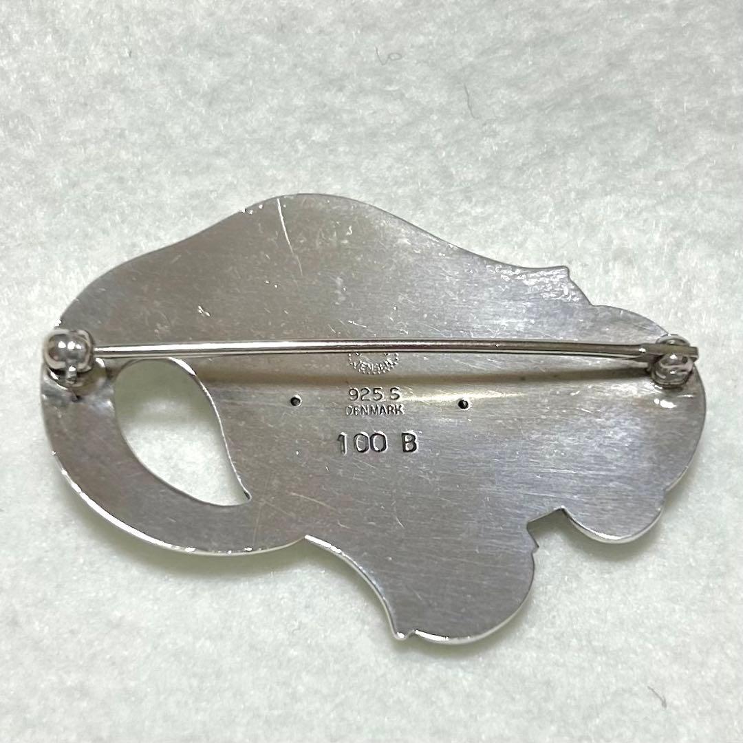   ジョージジェンセン　チューリップ ブローチ シルバー