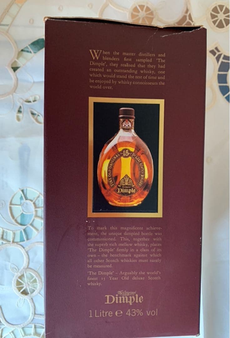 Dimple ウイスキー　15年　1Lire 値下げした