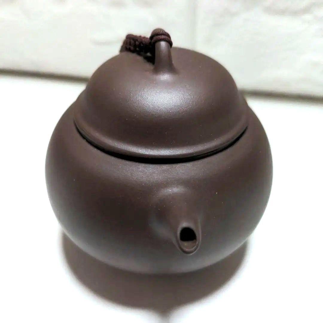 急須　中国製　陶器　未使用品　銘あり　煎茶器　茶器　茶道具