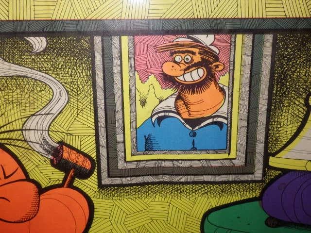 70'S★ポパイ★オリーブ★アート★ブラックライトポスター★ビンテージ★セクシー