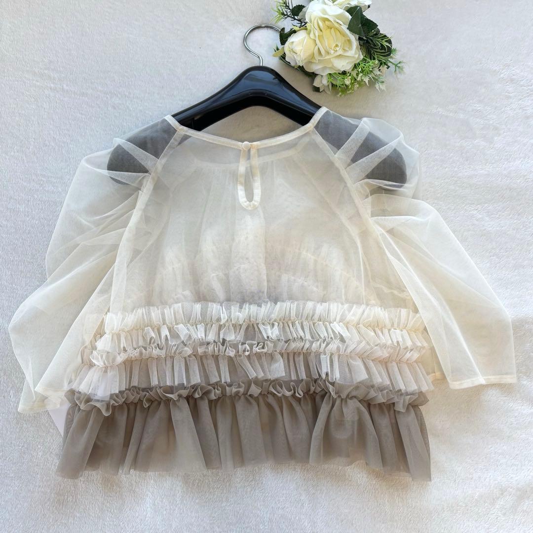 再値下げ　新品タグ付　リルアー　ドリードール　チュール　サテン　ロングドレス