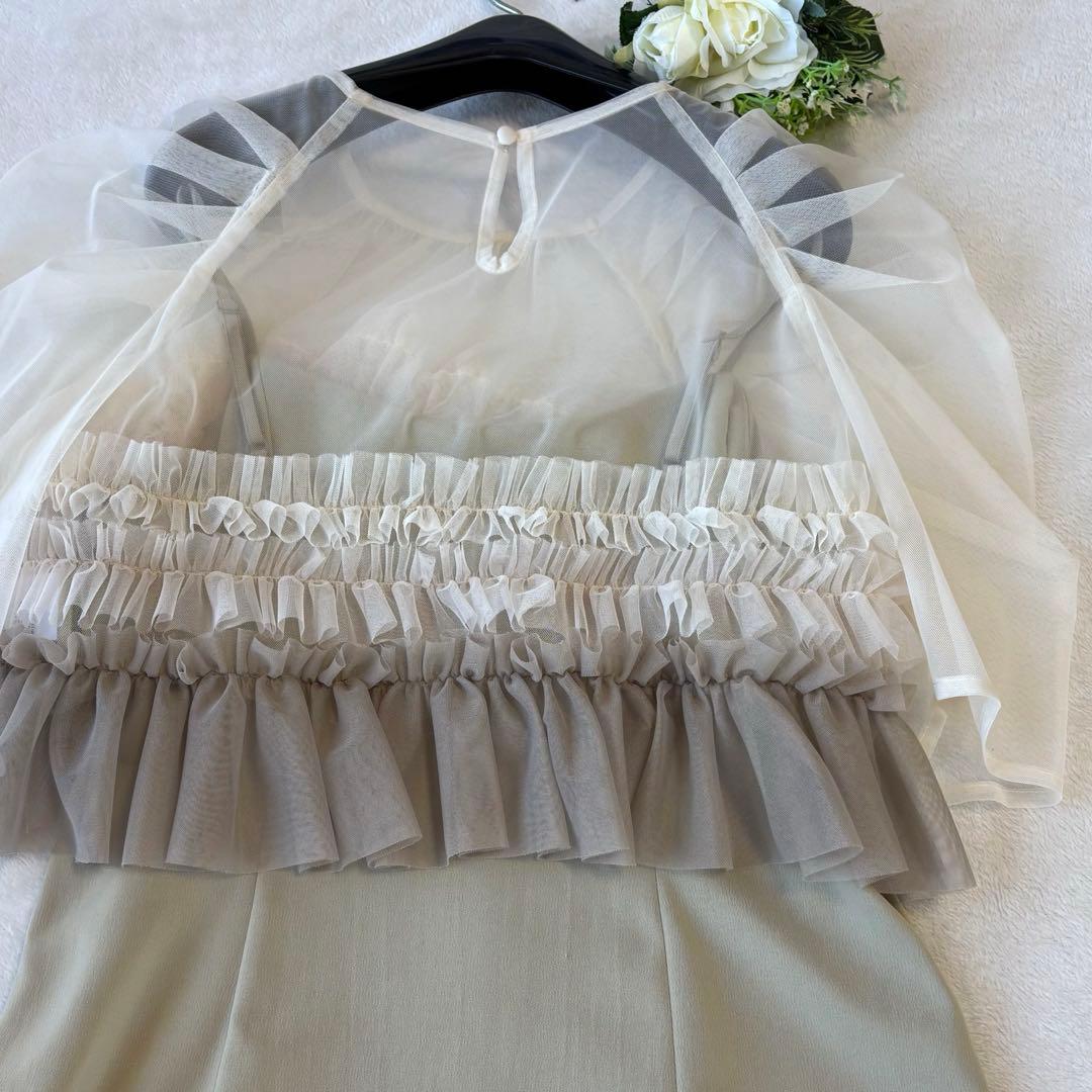 再値下げ　新品タグ付　リルアー　ドリードール　チュール　サテン　ロングドレス