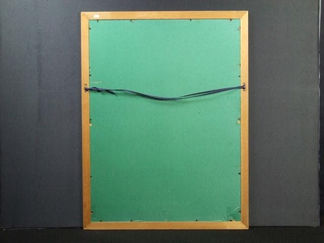 作者不詳　直筆サイン『後ろ姿の裸婦』ペーパーにパステル画 10号 0501Q