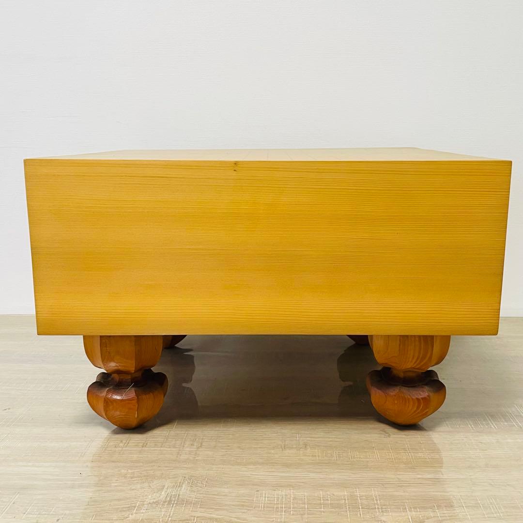 ★美品★ 囲碁 碁盤 天柾 柾目 ヘソ 脚付き 桐製盤覆い