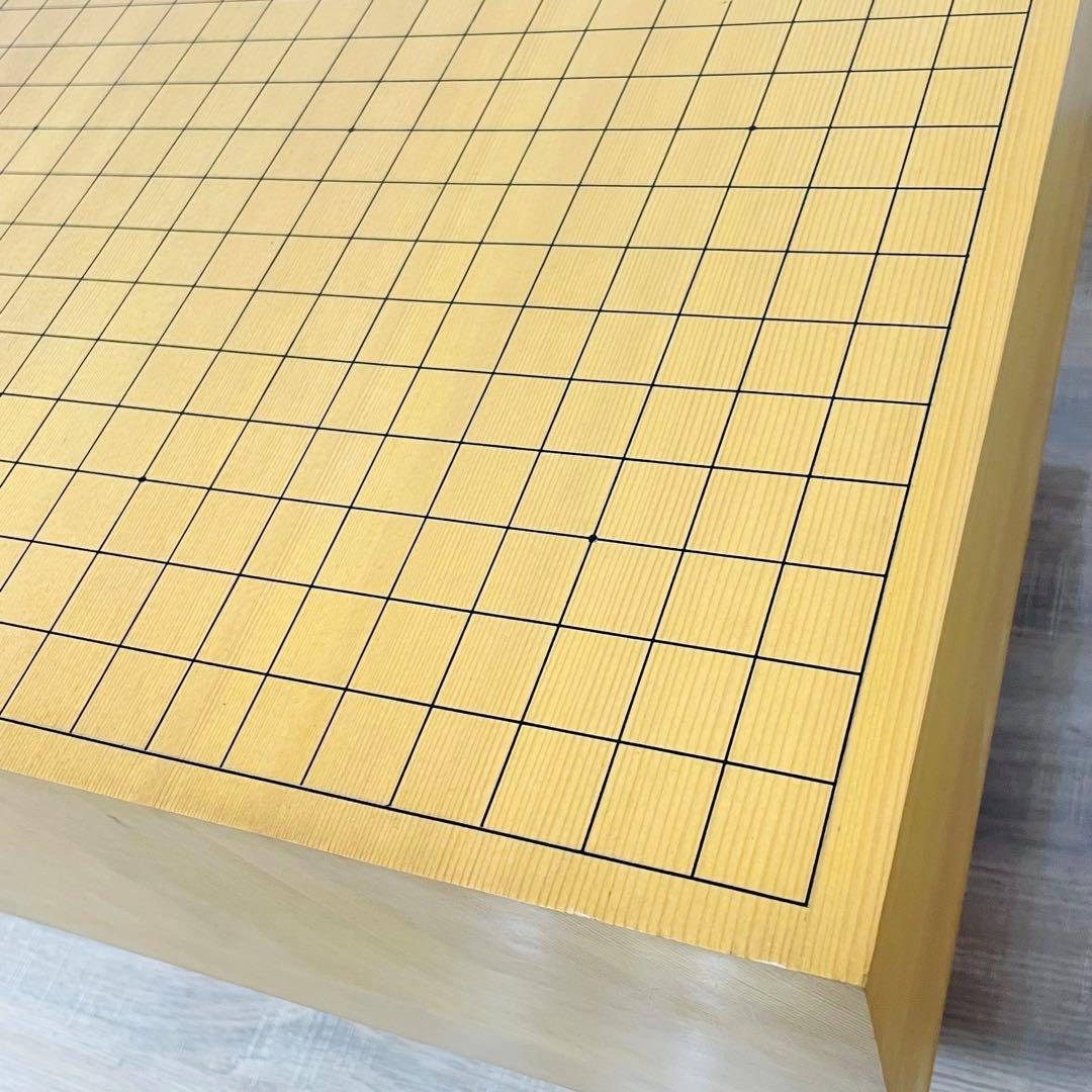 ★美品★ 囲碁 碁盤 天柾 柾目 ヘソ 脚付き 桐製盤覆い