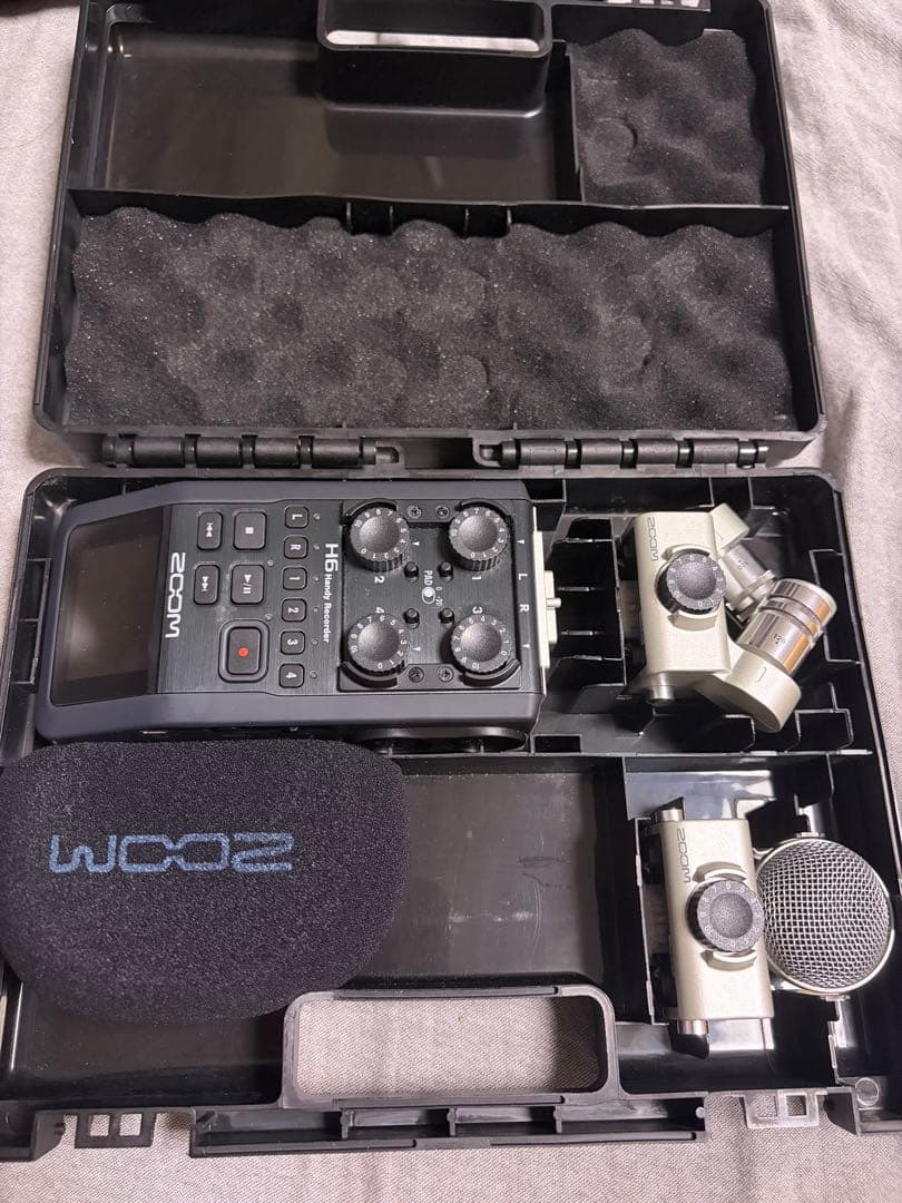 ZOOM H6 ハンディレコーダー XYH-6, MSH-6, 専用ケース付