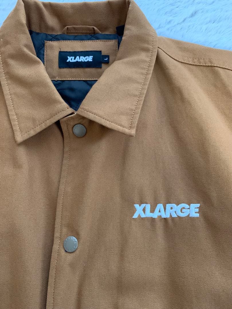 XLARGE ブラウン コーチジャケット